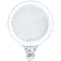 LAMPA KOSMETYCZNA WARSZTATOWA POWIĘKSZAJĄCA 5 DIOPTRII 30X LED ŚR. 125 MM