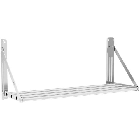 PÓŁKA ŚCIENNA SKŁADANA ZE STALI NIERDZEWNEJ DO 40 KG 80 X 30 CM PÓŁKA ŚCIENNA SKŁADANA ZE STALI NIERDZEWNEJ DO 40 KG 80 X 30 CM