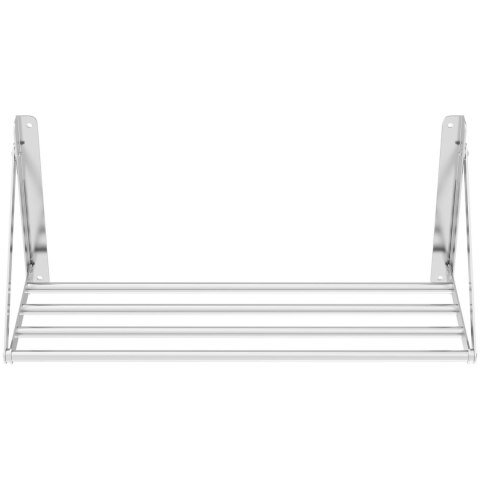 PÓŁKA ŚCIENNA SKŁADANA ZE STALI NIERDZEWNEJ DO 40 KG 80 X 30 CM PÓŁKA ŚCIENNA SKŁADANA ZE STALI NIERDZEWNEJ DO 40 KG 80 X 30 CM