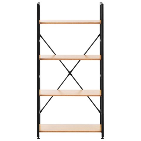 REGAŁ NA KSIĄŻKI DEKORACJE ZE STALOWĄ RAMĄ LOFT INDUSTRIALNY MAKS. 150 KG 4 PÓŁKI REGAŁ NA KSIĄŻKI DEKORACJE ZE STALOWĄ RAMĄ LOFT INDUSTRIALNY MAKS. 150 KG 4 PÓŁKI