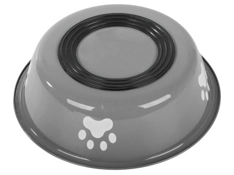 Miska dla psa kota na karmę wodę metalowa antypoślizgowa łapka duża 700ml Miska dla psa kota na karmę wodę metalowa antypoślizgowa łapka duża 700ml