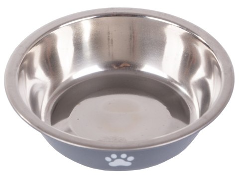 Miska dla psa kota na karmę wodę metalowa antypoślizgowa łapka duża 700ml Miska dla psa kota na karmę wodę metalowa antypoślizgowa łapka duża 700ml