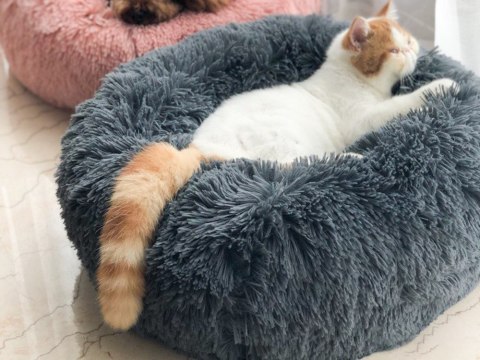 Pluszowe legowisko kojec dla psa kota miękkie poduszka kanapa posłanie 50cm Pluszowe legowisko kojec dla psa kota miękkie poduszka kanapa posłanie 50cm