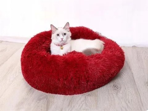 Pluszowe legowisko kojec dla psa kota miękkie poduszka kanapa posłanie 50cm Pluszowe legowisko kojec dla psa kota miękkie poduszka kanapa posłanie 50cm