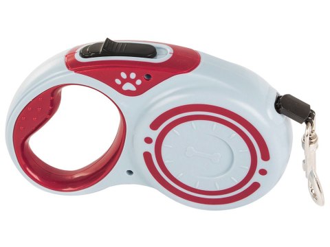 Smycz mocna automatyczna z blokadą dla psa taśma wytrzymała długa 5m 15kg Smycz mocna automatyczna z blokadą dla psa taśma wytrzymała długa 5m 15kg