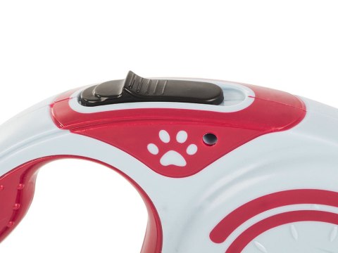 Smycz mocna automatyczna z blokadą dla psa taśma wytrzymała długa 5m 15kg Smycz mocna automatyczna z blokadą dla psa taśma wytrzymała długa 5m 15kg