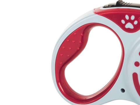 Smycz mocna automatyczna z blokadą dla psa taśma wytrzymała długa 5m 15kg Smycz mocna automatyczna z blokadą dla psa taśma wytrzymała długa 5m 15kg
