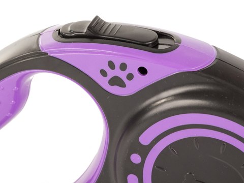 Smycz mocna automatyczna z blokadą dla psa taśma wytrzymała długa 5m 15kg Smycz mocna automatyczna z blokadą dla psa taśma wytrzymała długa 5m 15kg