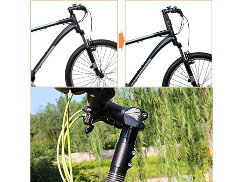 Adapter przedłużka wspornik mostek kierownicy regulowany na rower ahead Adapter przedłużka wspornik mostek kierownicy regulowany na rower ahead