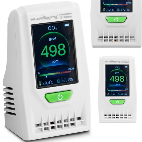 MIERNIK DWUTLENKU WĘGLA CO2 TEMPERATURY WILGOTNOŚCI Z DATĄ I GODZINĄ 0.1-100% -10-60C