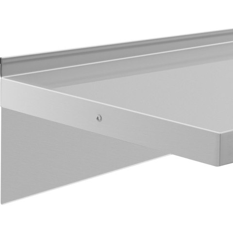 PÓŁKA ŚCIENNA WISZĄCA KUCHENNA ZE STALI DO 80 KG 100 X 40 CM PÓŁKA ŚCIENNA WISZĄCA KUCHENNA ZE STALI DO 80 KG 100 X 40 CM