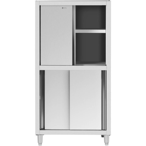 SZAFA GASTRONOMICZNA MAGAZYNOWA ZE STALI NIERDZEWNEJ DRZWI SUWANE 120 KG 100 X 50 X 180 CM SZAFA GASTRONOMICZNA MAGAZYNOWA ZE STALI NIERDZEWNEJ DRZWI SUWANE 120 KG 100 X 50 X 180 CM
