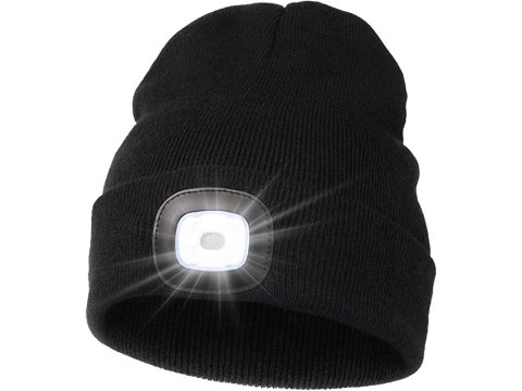 CZAPKA ZIMOWA JESIENNA Z LATARKĄ LAMPKĄ LED CZARNA USB 3 TRYBY ŚWIECENIA CZAPKA ZIMOWA JESIENNA Z LATARKĄ LAMPKĄ LED CZARNA USB 3 TRYBY ŚWIECENIA