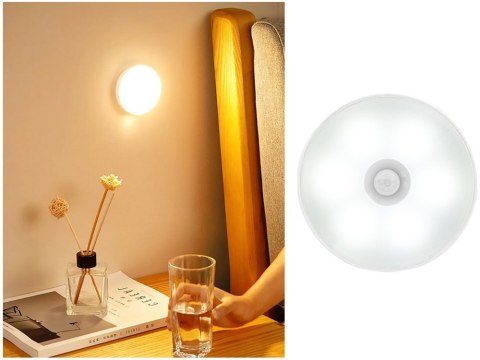 Lampka led samoprzylepna z czujnikiem ruchu zmierzchu nocna na schody Lampka led samoprzylepna z czujnikiem ruchu zmierzchu nocna na schody