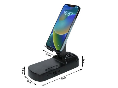 Głośnik stojak pod telefon uchwyt teleskopowy bluetooth powerbank podstawka Głośnik stojak pod telefon uchwyt teleskopowy bluetooth powerbank podstawka