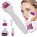 Derma roller do mezoterapii mikroigłowej wałek twarz szyja ciało zestaw 6w1