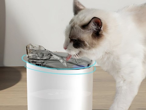 Poidełko fontanna dla kota psa miska automatyczna + filtr 2l czujnik ruchu Poidełko fontanna dla kota psa miska automatyczna + filtr 2l czujnik ruchu