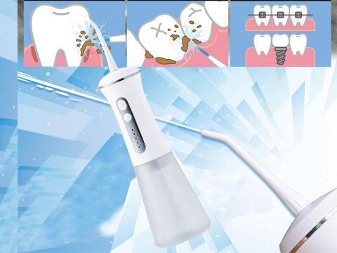 Irygator dentystyczny bezprzewodowy do zębów jamy ustnej duży pojemnik diy Irygator dentystyczny bezprzewodowy do zębów jamy ustnej duży pojemnik diy