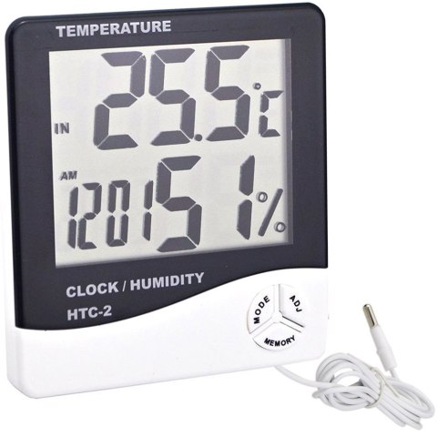 Termometr cyfrowy lcd wew. Zewnętrzny data alarm Termometr cyfrowy lcd wew. Zewnętrzny data alarm