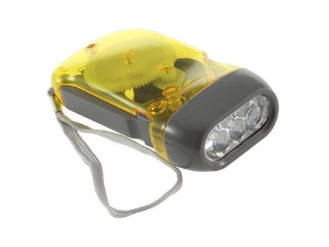Dynamo latarka kinetyczna 3 led lampka akumulator Dynamo latarka kinetyczna 3 led lampka akumulator