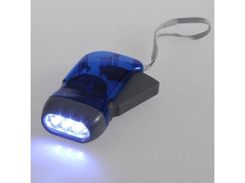 Dynamo latarka kinetyczna 3 led lampka akumulator Dynamo latarka kinetyczna 3 led lampka akumulator
