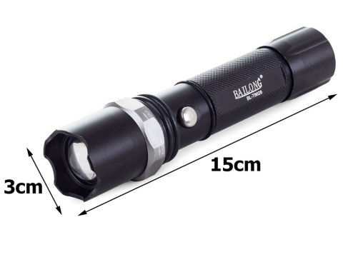 Latarka taktyczna bailong dioda led zoom cree xp-e Latarka taktyczna bailong dioda led zoom cree xp-e