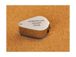 Lupa kieszonkowa jubilerska składana 2led 30x 21mm