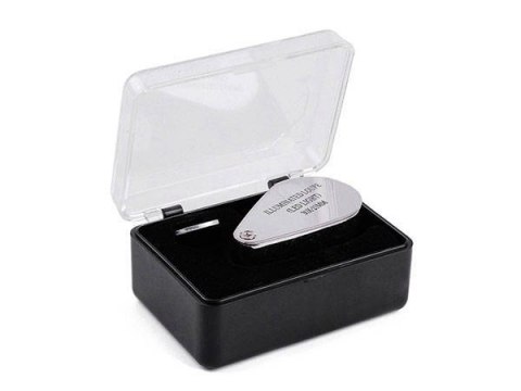 Lupa kieszonkowa jubilerska składana 2led 30x 21mm Lupa kieszonkowa jubilerska składana 2led 30x 21mm