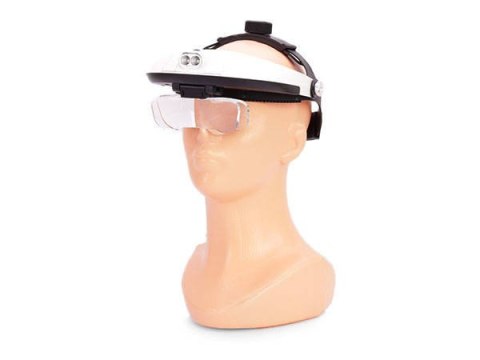 Lupa nagłowna 2 led soczewki na głowę 6x okulary Lupa nagłowna 2 led soczewki na głowę 6x okulary