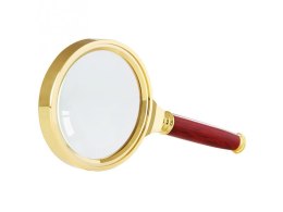 Lupa ręczna klasyczna 60 mm złota szkło elegancka