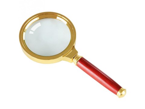 Lupa ręczna klasyczna 60 mm złota szkło elegancka Lupa ręczna klasyczna 60 mm złota szkło elegancka
