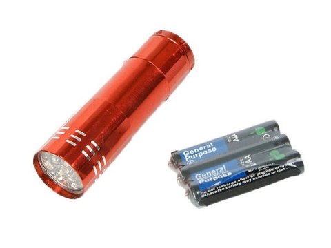 Mini latarka 9 led latarki 15-9 diodowa brelok Mini latarka 9 led latarki 15-9 diodowa brelok
