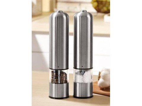 Młynek elektryczny do pieprzu inox Młynek elektryczny do pieprzu inox