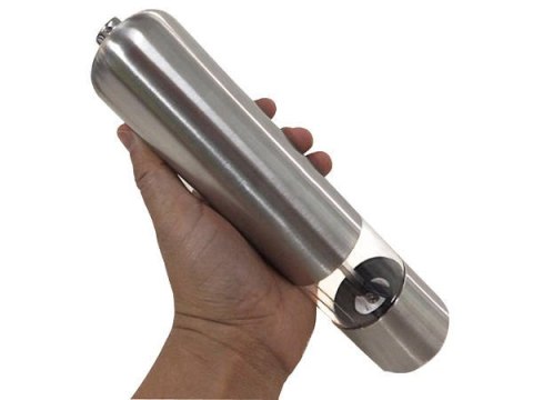 Młynek elektryczny do pieprzu inox Młynek elektryczny do pieprzu inox
