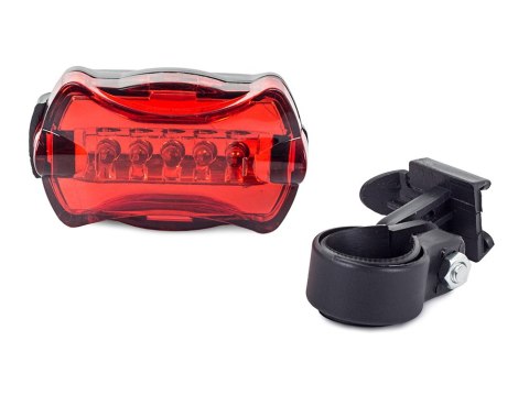 Lampka rower oświetlenie rowerowe tył tylna 5 led Lampka rower oświetlenie rowerowe tył tylna 5 led