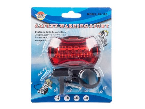 Lampka rower oświetlenie rowerowe tył tylna 5 led Lampka rower oświetlenie rowerowe tył tylna 5 led