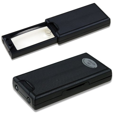 Lupa kieszonkowa jubilerska rozsuwana led uv 45x Lupa kieszonkowa jubilerska rozsuwana led uv 45x