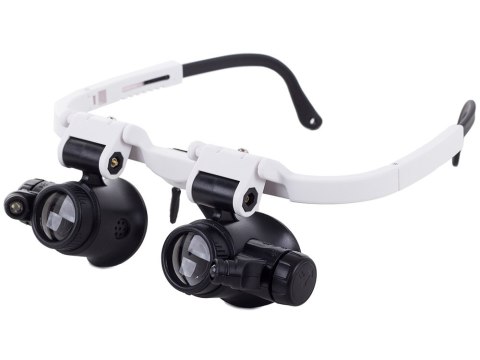 Lupa okulary zegarmistrzowskie naprawa 8x 23x led Lupa okulary zegarmistrzowskie naprawa 8x 23x led