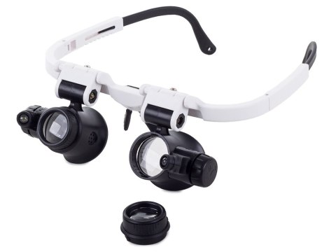 Lupa okulary zegarmistrzowskie naprawa 8x 23x led Lupa okulary zegarmistrzowskie naprawa 8x 23x led