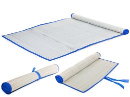 Mata plażowa słomiana koc leżak zwijana 60x170
