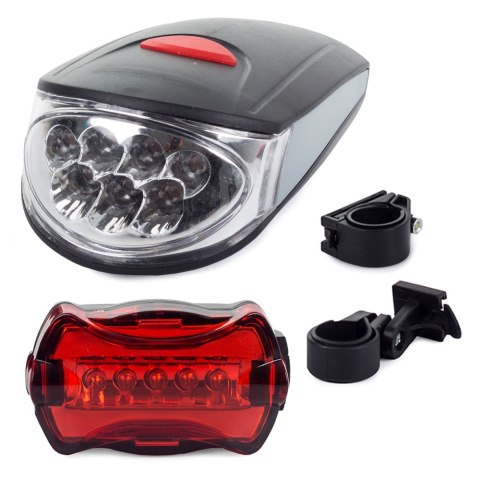 Oświetlenie rowerowe lampka rowerowa rower 7+5 led Oświetlenie rowerowe lampka rowerowa rower 7+5 led
