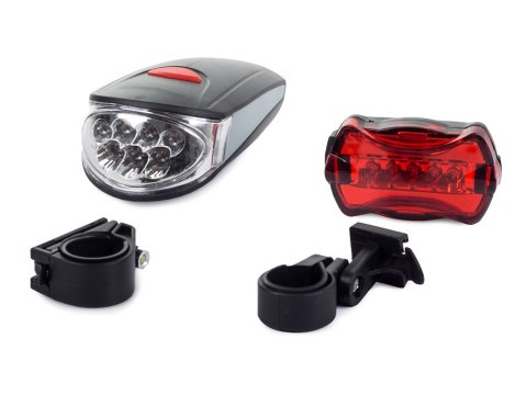 Oświetlenie rowerowe lampka rowerowa rower 7+5 led Oświetlenie rowerowe lampka rowerowa rower 7+5 led