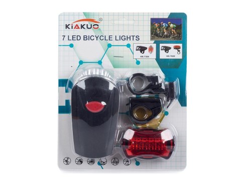 Oświetlenie rowerowe lampka rowerowa rower 7+5 led Oświetlenie rowerowe lampka rowerowa rower 7+5 led
