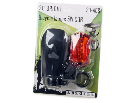 Oświetlenie rowerowe led cob 5w przód tył lampki Oświetlenie rowerowe led cob 5w przód tył lampki