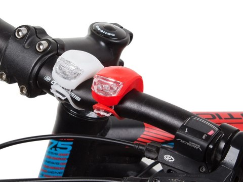Oświetlenie rowerowe led przód tył 2szt silikon Oświetlenie rowerowe led przód tył 2szt silikon