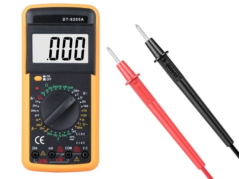 Cyfrowy miernik multimetr prądu dt9205a lcd cyfra Cyfrowy miernik multimetr prądu dt9205a lcd cyfra
