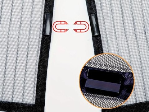 Moskitiera magnetyczna na drzwi balkonowe drzwiowa mocna siatka 100x210 Moskitiera magnetyczna na drzwi balkonowe drzwiowa mocna siatka 100x210