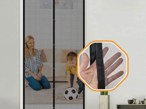 Moskitiera magnetyczna na drzwi balkonowe drzwiowa mocna siatka 100x210 Moskitiera magnetyczna na drzwi balkonowe drzwiowa mocna siatka 100x210