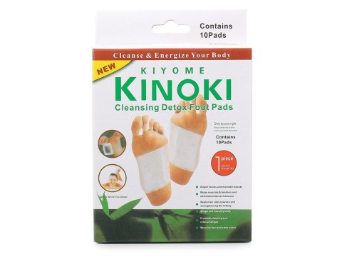 Plastry oczyszczające na stopy detox kinoki 10 szt Plastry oczyszczające na stopy detox kinoki 10 szt