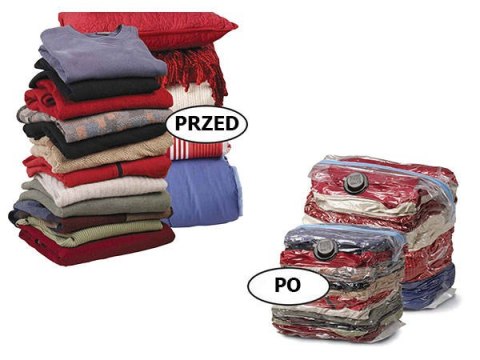 Worki próżniowe 110 x 80 zestaw 10 sztuk do ubrań Worki próżniowe 110 x 80 zestaw 10 sztuk do ubrań